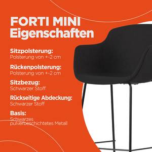 Barhocker Mini Forti Schwarz