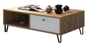 Table basse Touch Marron - En partie en bois massif - 120 x 37 x 60 cm