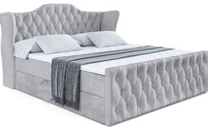 Boxspringbett VILA-Z Grau - Breite: 120 cm - H3