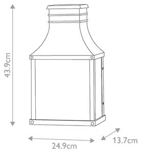 Wandleuchte OTTILIE 24 x 43 x 13 cm