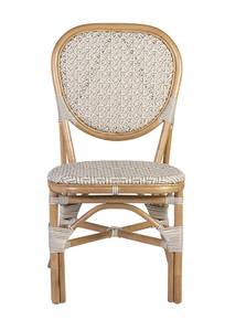 RATTANSTÜHLEN BISTRO (2er Set) Weiß - Rattan - 50 x 94 x 58 cm