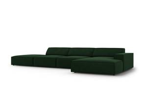 Ecksofa JODIE 5 Sitzplätze Dunkelgrün