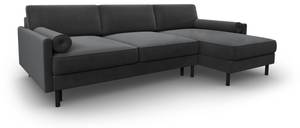 Schlaf-Ecksofa + Box SCOTT 5 Sitzplätze Grau