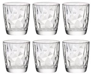 Wasserglas Diamond 6er Set Glas - 2 x 9 x 9 cm