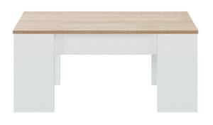 Table basse Alida Blanc - Bois manufacturé - Matière plastique - 50 x 45 x 100 cm