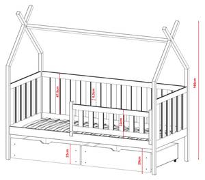 Lit cabane SIMBA HB014 Blanc