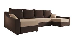 Ecksofa ONTARI-U Beige - Braun