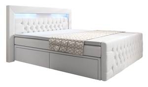 Boxspringbett Sera Weiß - Breite: 140 cm - H3