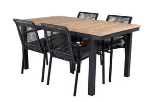 Gartenmöbel-Set Panama Schwarz - Rattan - 90 x 74 x 152 cm