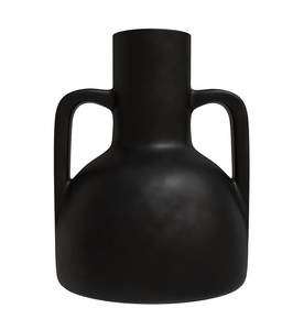 Vase Rozenn Noir - Pierre - 23 x 30 x 23 cm