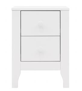 Nachttisch Evi Weiß - Holzwerkstoff - 40 x 56 x 35 cm
