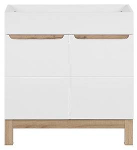 Armoire sous lavabos BALI CUW80 2D Blanc