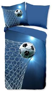 Kinderbettwäsche Fußball Dreams Blau - Textil - 135 x 200 x 1 cm