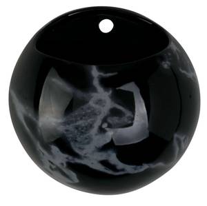 Wandblumentopf Globe Schwarz - Keramik - 15 x 10 x 15 cm