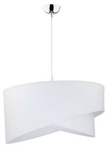 Lampe à suspension SELMA Gris - Blanc - Métal - Textile - 45 x 23 x 45 cm