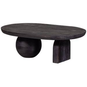 Couchtisch Steppe Schwarz - Holzwerkstoff - Holzart/Dekor - 110 x 38 x 72 cm