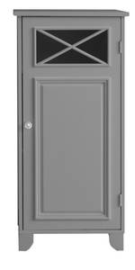 Armoire De Plancher Avec 1 Porte Gris Gris - Bois manufacturé - 39 x 82 x 39 cm