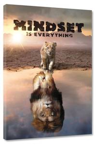 Leinwandbild Lion Mindset 80 x 120 cm