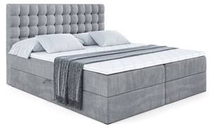 Boxspringbett - VIONE Hellgrau - Breite: 160 cm - H4