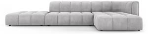 modulares Ecksofa SERENA 5 Sitzplätze Hellgrau