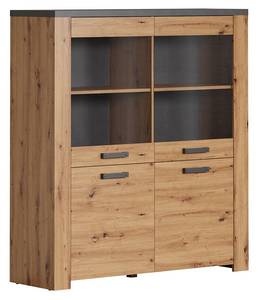 Vitrinenschrank Follow Beige - Holzwerkstoff - 40 x 139 x 127 cm