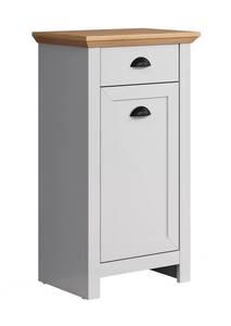 Armoire de toilette Landside Gris - En partie en bois massif - 46 x 84 x 33 cm