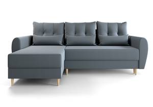 Ecksofa PALER+ Blau - 233 x 94 x 140 cm - Ecke davorstehend links