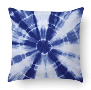 Kissen mit Digitaldruck Blau - Textil - 40 x 5 x 40 cm