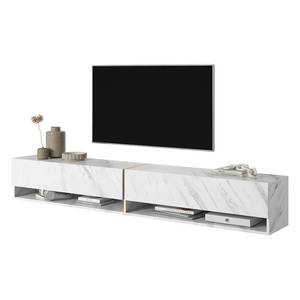 TV-Lowboard Mirrgo Marmor Weiß Dekor - Breite: 200 cm