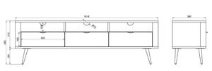 TV-Element Oval Weiß