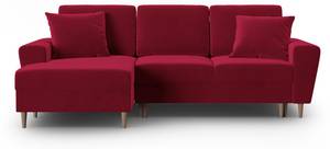 Schlaf-Ecksofa + Box MOGHAN 4 Sitzplätze Rot