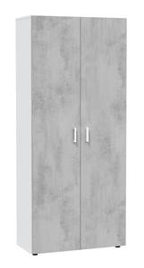 Armoire polyvalente à 2 portes Irvine Gris - Bois manufacturé - 80 x 182 x 37 cm