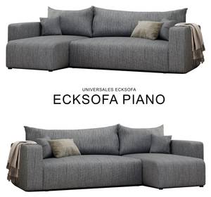 Ecksofa Piano Grau