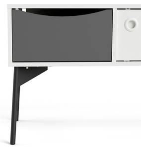 TV Tisch Fur Weiß - Holz teilmassiv - 154 x 53 x 39 cm