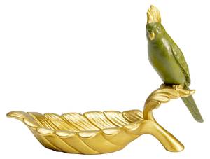 Deko Schale Parrot Guard Gold - Kunststoff - Stein - 21 x 14 x 10 cm