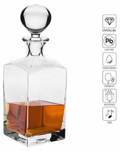 Krosno Caro Whisky Karaffe Glas - 10 x 28 x 10 cm