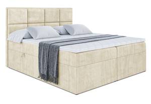 Boxspringbett GALMA Ecru - Breite: 180 cm - H3