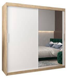 ARMOIRE À PORTES COULISSANTES TOKYO 2 Imitation chêne de Sonoma - Blanc - Largeur : 200 cm