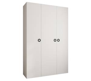 Armoire à portes battantes Como 1 Noir - Blanc - 160 x 40 cm