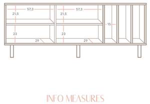 Sideboard Ambolo Massivholz - Holzart/Dekor - 170 x 65 x 35 cm