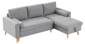 Schlafsofa KORI Grau - Textil - 146 x 88 x 225 cm