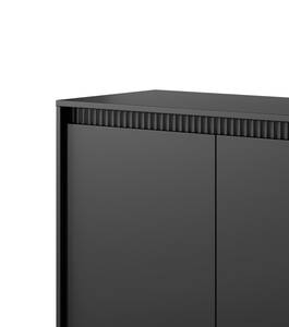 Sideboard Korfu Schwarz - 154 x 82 cm