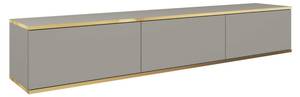 TV-Lowboard ORIS Glamour Gold - Grau