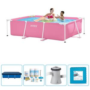 Schwimmbad-Set 282662 (5-teilig) Pink - 150 x 60 x 220 cm