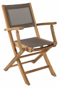 Lot de 2 fauteuils de jardin en teck Marron - Bois massif - Bois/Imitation - 64 x 88 x 56 cm