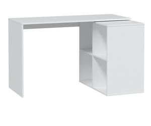 Schreibtisch Dmanci Weiß - Holzwerkstoff - 152 x 74 x 49 cm