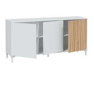 Buffet Woburn Blanc Blanc - Bois manufacturé - 154 x 74 x 40 cm