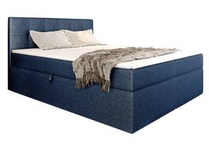 Boxspringbett CERELA Blau - Breite: 165 cm