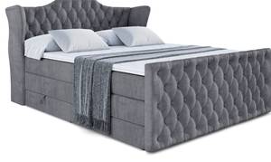 Boxspringbett VILA-Z KING Steingrau - Breite: 180 cm