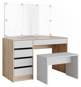 Schminktisch Sherry 36883 Braun - Weiß - Höhe: 75 cm